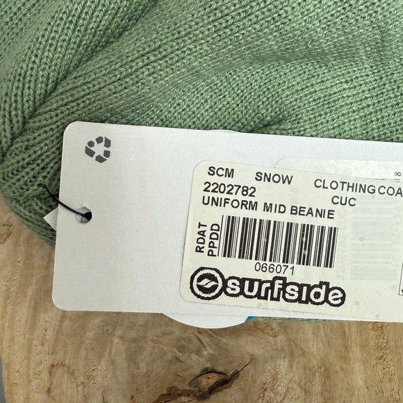 Coal Beanie Hat Green Knit Cuffed Winter Cap Winter Fall Versatile Unisex NWT OS - Picture 6 of 7